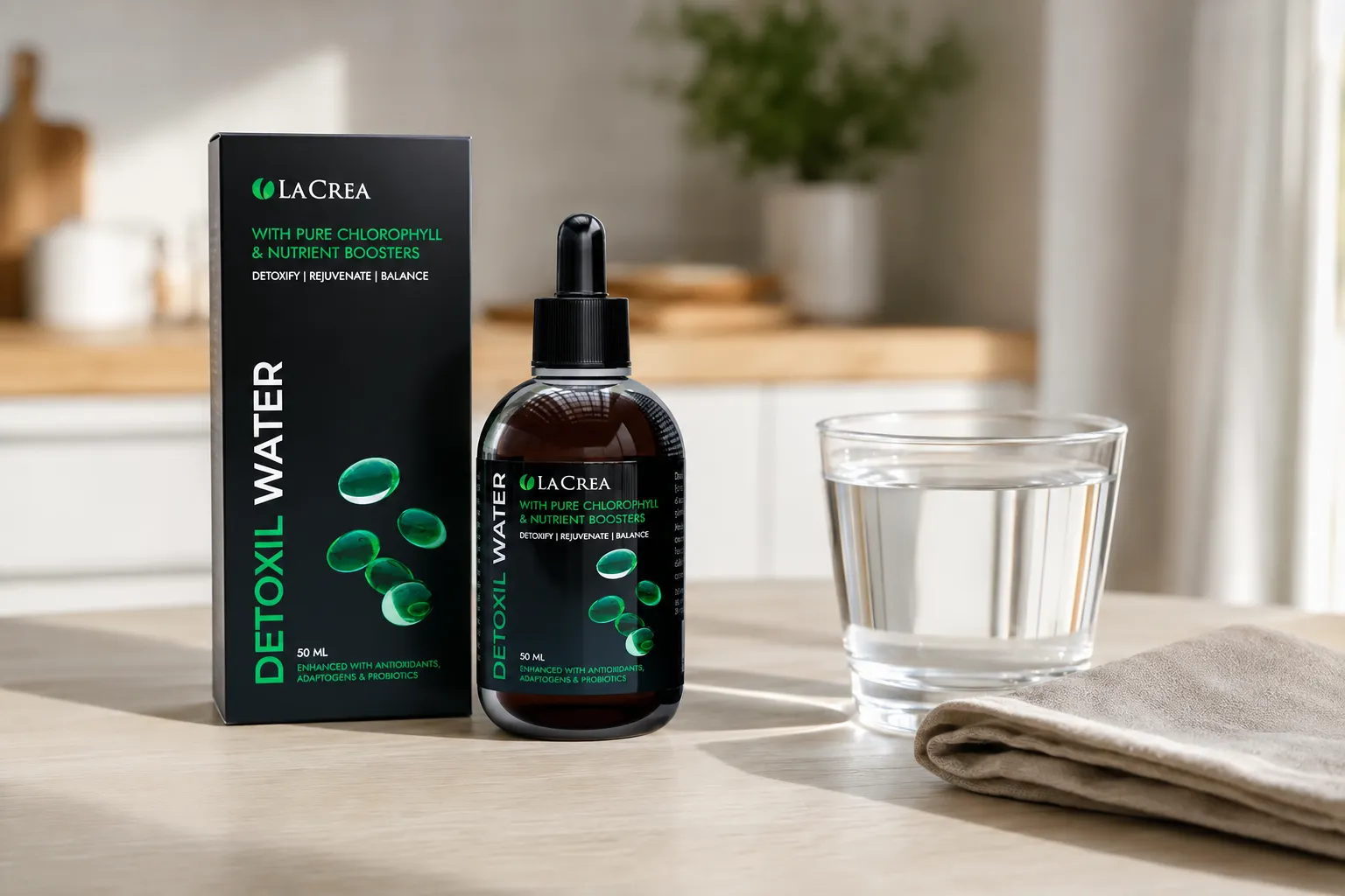 Detoxil Water Parasites — Verpackung im Alltag