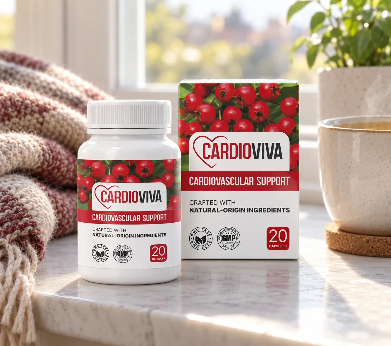 CardioViva — Verpackung im Alltag