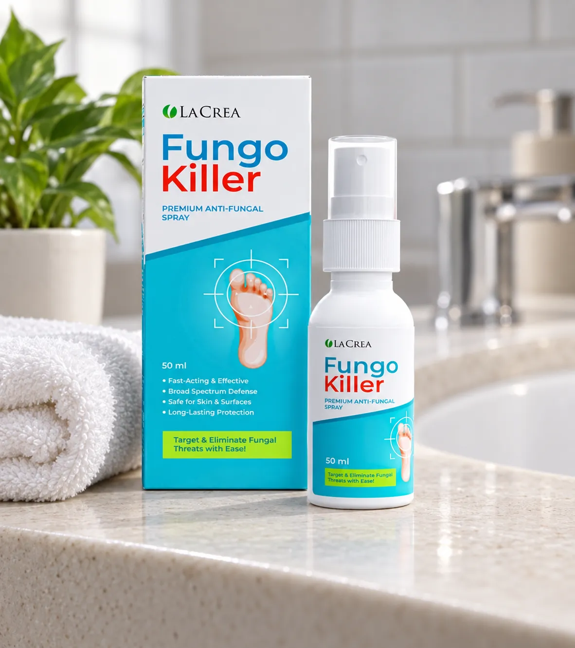 Fungokiller — Verpackung im Alltag